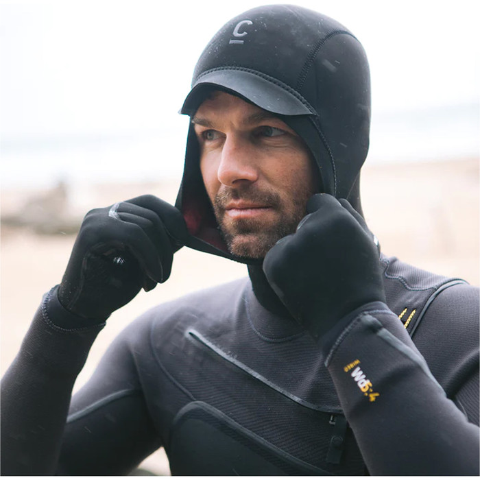 2024 C-Skins Wired 2mm Neoprene Wetsuit Hood C-HOWI - Black